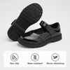 image:imageStelle Girls School Shoes Chunky Oxford Mary Jane Flats  Chunky sole Cushioned comfort Laceup style Durable outsole School uniform Everyday supportBlack Patent
