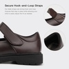 image:imageStelle Girls School Shoes Chunky Oxford Mary Jane Flats  Chunky sole Cushioned comfort Laceup style Durable outsole School uniform Everyday supportBrown