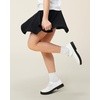 image:imageStelle Girls School Shoes Chunky Oxford Mary Jane Flats  Chunky sole Cushioned comfort Laceup style Durable outsole School uniform Everyday supportWhite