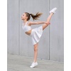 image:imageStelle Girls Shiny Metallic Crop Tank Tops Sparkly Scoop Neck Dance Tops Sleeveless Cross Back Dancewear for Gymnastics PartyWhite