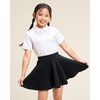 image:imageStelle Girls Skirt Casual Flare Plain Pleated Stretch Waist Skater Skirts Uniform Skorts with Built in Shorts 415 YearsBlack