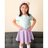 image:imageStelle Girls Skirt Casual Flare Plain Pleated Stretch Waist Skater Skirts Uniform Skorts with Built in Shorts 415 YearsLilac