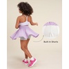 image:imageStelle Girls Skirt Casual Flare Plain Pleated Stretch Waist Skater Skirts Uniform Skorts with Built in Shorts 415 YearsLilac