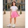 image:imageStelle Girls Skirt Casual Flare Plain Pleated Stretch Waist Skater Skirts Uniform Skorts with Built in Shorts 415 YearsPink
