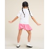 image:imageStelle Girls Skirt Casual Flare Plain Pleated Stretch Waist Skater Skirts Uniform Skorts with Built in Shorts 415 YearsPink