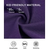 image:imageStelle Girls Skirt Casual Flare Plain Pleated Stretch Waist Skater Skirts Uniform Skorts with Built in Shorts 415 YearsPurple