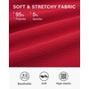 image:imageStelle Girls Skirt Casual Flare Plain Pleated Stretch Waist Skater Skirts Uniform Skorts with Built in Shorts 415 YearsRed