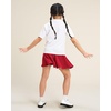 image:imageStelle Girls Skirt Casual Flare Plain Pleated Stretch Waist Skater Skirts Uniform Skorts with Built in Shorts 415 YearsRed