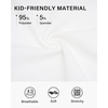 image:imageStelle Girls Skirt Casual Flare Plain Pleated Stretch Waist Skater Skirts Uniform Skorts with Built in Shorts 415 YearsWhite