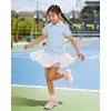 image:imageStelle Girls Skirt Casual Flare Plain Pleated Stretch Waist Skater Skirts Uniform Skorts with Built in Shorts 415 YearsWhite