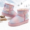 image:imageStelle Girls Snow Boots Warm Winter Boots for ToddlersLittleBig KidsRainbow Blue