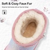 image:imageStelle Girls Snow Boots Warm Winter Boots for ToddlersLittleBig KidsRainbow Blue