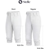 image:imageStelle Girls Softball Pants Kids Knickers KneeHigh Pants with Pockets for Youth Tee Ball amp Fastpitch StyleWhite