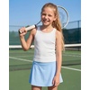 image:imageStelle Girls Tank Tops Kids Athletic Tank Top High Neck Crop Tops for GirlWhite