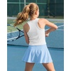 image:imageStelle Girls Tank Tops Kids Athletic Tank Top High Neck Crop Tops for GirlWhite