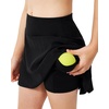 image:imageStelle Girls Tennis Skirts with Inner Shorts Pockets Golf Skirts Athletic Running Workout Pleated Skort 515YearsBlack