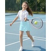 image:imageStelle Girls Tennis Skirts with Inner Shorts Pockets Golf Skirts Athletic Running Workout Pleated Skort 515YearsLight Blue
