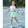 image:imageStelle Girls Tennis Skirts with Inner Shorts Pockets Golf Skirts Athletic Running Workout Pleated Skort 515YearsMint Green