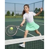 image:imageStelle Girls Tennis Skirts with Inner Shorts Pockets Golf Skirts Athletic Running Workout Pleated Skort 515YearsMint Green
