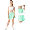 image:imageStelle Girls Tennis Skirts with Inner Shorts Pockets Golf Skirts Athletic Running Workout Pleated Skort 515YearsMint Green