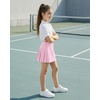 image:imageStelle Girls Tennis Skirts with Inner Shorts Pockets Golf Skirts Athletic Running Workout Pleated Skort 515YearsPink