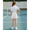 image:imageStelle Girls Tennis Skirts with Inner Shorts Pockets Golf Skirts Athletic Running Workout Pleated Skort 515YearsWhite