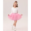 image:imageStelle Girls Tutu Skirt 5 Layers Fluffy Tulle Dance Ballet Skirt Princess Birthday Party CostumePink