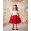 image:imageStelle Girls Tutu Skirt 5 Layers Fluffy Tulle Dance Ballet Skirt Princess Birthday Party CostumeRed