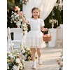 image:imageStelle Girls Tutu Skirt 5 Layers Fluffy Tulle Dance Ballet Skirt Princess Birthday Party CostumeWhite