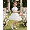 image:imageStelle Girls Tutu Skirt 5 Layers Fluffy Tulle Dance Ballet Skirt Princess Birthday Party CostumeWhite