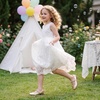 image:imageStelle Girls Wedding Dress Shoes Ballet Flats Flower Party Mary Jane with Beaded Straps ToddlerLittleBig KidsGold