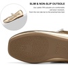 image:imageStelle Girls Wedding Dress Shoes Ballet Flats Flower Party Mary Jane with Beaded Straps ToddlerLittleBig KidsGold