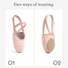 image:imageStelle Half Soles Dance Shoes Women Men Canvas Lyrical Pirouette Ballet Shoes Turners Dance Shoes for ContemporaryBallet Pink