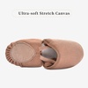image:imageStelle Half Soles Dance Shoes Women Men Canvas Lyrical Pirouette Ballet Shoes Turners Dance Shoes for ContemporaryTan