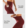 image:imageStelle High Waisted Yoga Leggings with Pockets Buttery Soft Workout Yoga Pants for Women Tummy Control Running GymBrushed Buttery Softburgundy
