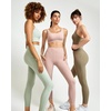 image:imageStelle High Waisted Yoga Leggings with Pockets Buttery Soft Workout Yoga Pants for Women Tummy Control Running GymBrushed Buttery Softmint Green