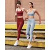 image:imageStelle High Waisted Yoga Leggings with Pockets Buttery Soft Workout Yoga Pants for Women Tummy Control Running GymBrushed Buttery Softsteel Blue