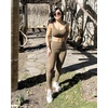 image:imageStelle High Waisted Yoga Leggings with Pockets Buttery Soft Workout Yoga Pants for Women Tummy Control Running GymBrushed Buttery Softtea Brown