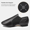 image:imageStelle Jazz Shoes for Women Men Leather Upper Slipon Dance Shoes UnisexBlack