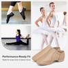 image:imageStelle Jazz Shoes for Women Men Leather Upper Slipon Dance Shoes UnisexTan