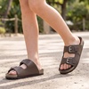 image:imageStelle Kids Sandals Boys Summer Shoes Girls Slippers Slip on Slides with Adjustable Straps for Little KidBig KidChocolate