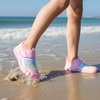 image:imageStelle Kids Water Shoes Wide Toe Box Barefoot Quick Dry NonSlip Aqua Shoes for Boys Girls Toddler Beach Swim PoolRainbow Pink
