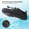 image:imageStelle Kids Water Shoes for Girls Boys Swim Beach Hiking Pool NonSlip Shoes Barefoots for ToddlerLittleBig KidsBlack