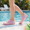 image:imageStelle Kids Water Shoes for Girls Boys Swim Beach Hiking Pool NonSlip Shoes Barefoots for ToddlerLittleBig KidsRainbow