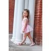 image:imageStelle Leotards for Girls Ballet Dance Leotard Mesh Short Sleeve Gymnastics Outfits for ToddlerLittleBig KidsBallet Pink Mesh Cap Sleeves
