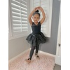 image:imageStelle Leotards for Girls Ballet Dance Leotard Mesh Short Sleeve Gymnastics Outfits for ToddlerLittleBig KidsBlack Mesh Cap Sleeves