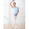 image:imageStelle Leotards for Girls Ballet Dance Leotard Mesh Short Sleeve Gymnastics Outfits for ToddlerLittleBig KidsBlue Mesh Cap Sleeves