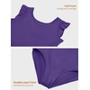 image:imageStelle Leotards for Girls Ballet Dancewear Ruffle Flutter Sleeve Leotard UnitardsPurple