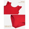 image:imageStelle Leotards for Girls Ballet Dancewear Ruffle Flutter Sleeve Leotard UnitardsRed