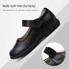 image:imageStelle Mary Jane Shoes for Girls School Uniform Flats Dress Shoes Church for LittleBig Kids  Breathable upper Hookandloop strap Cushioned comfort Flexible outsole Uniform Party Dress occasionsBlack